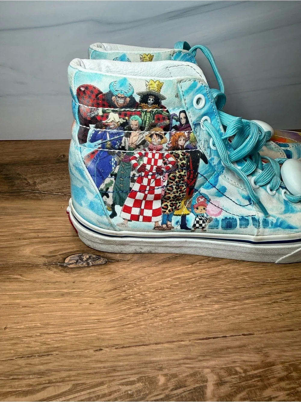 Vans x One Piece Sk8-Hi Punk Hazard Sneakers Men's 7 Women's 8.5